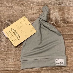 Copper Pearl Top Knot Hat